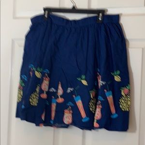 VGUC ModCloth Tropical Dranks Skirt